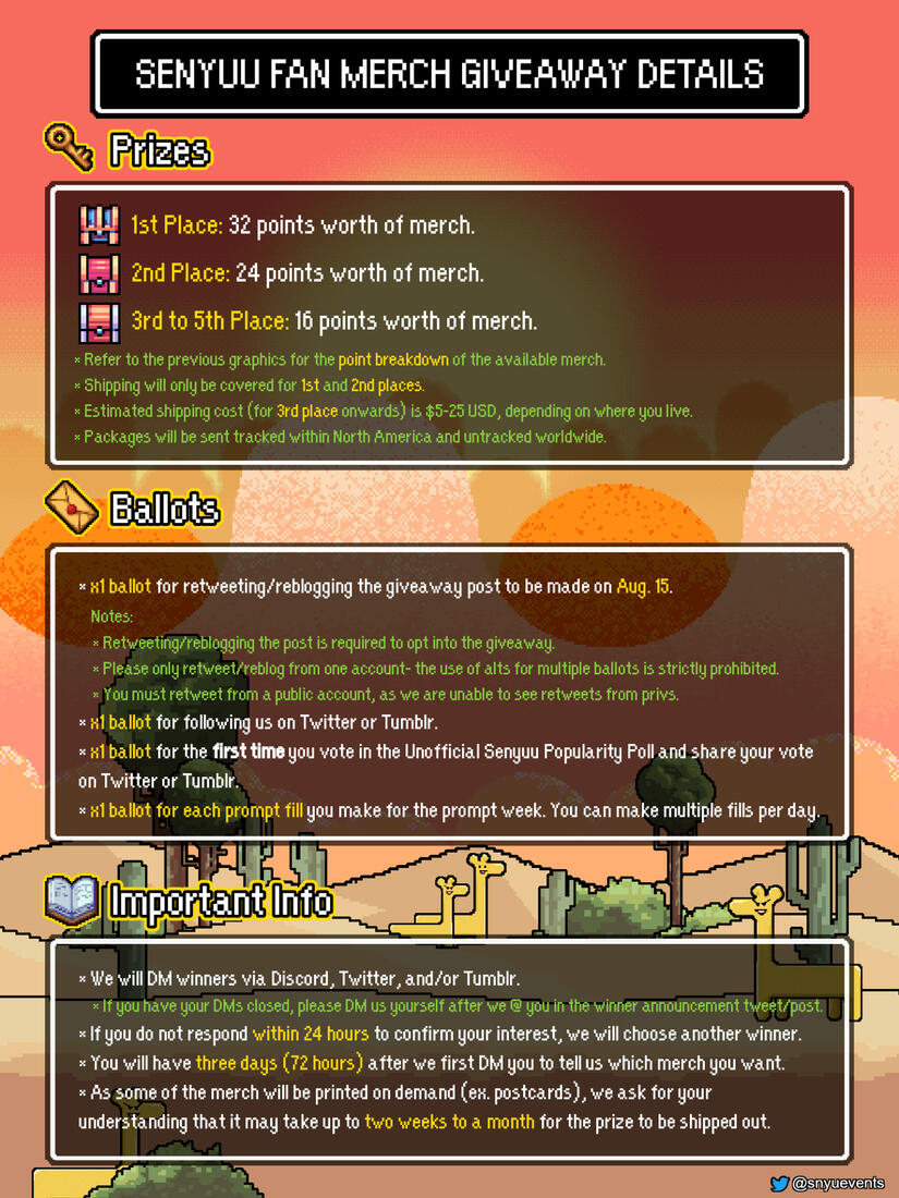 Senyuu Prompt Week 2021 graphic